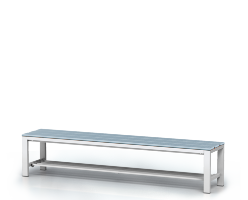 Benches with PVC sticks -  with a reclining grate 420 x 2000 x 400